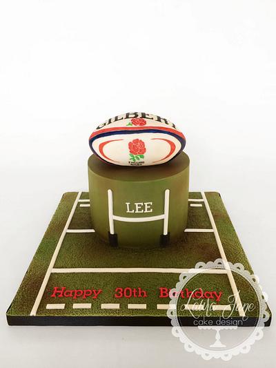 Rugby Cake - Cake by Laura Davis