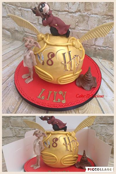 Harry Potter Golden Snitch & Dobby - Cake by Sweet Lakes Cakes