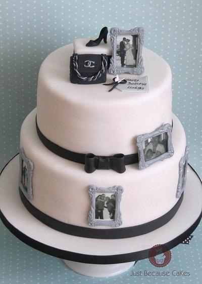 Life in Pictures - in Black and White - Cake by Just Because CaKes