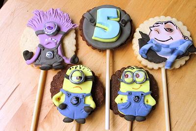 despicable me2 stick cookies - Cake by Ginestra