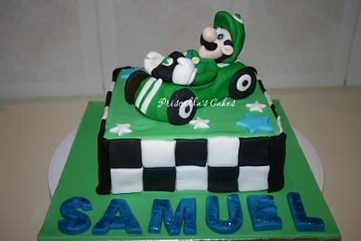 Luigi Cake take 2! - Cake by Priscilla's Cakes