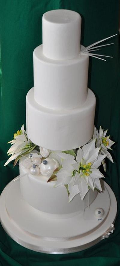 White wedding cake - Cake by zavcake