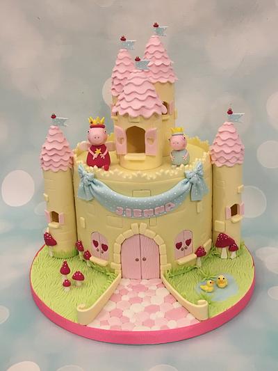 Peppa pig castle cake  - Cake by Shereen