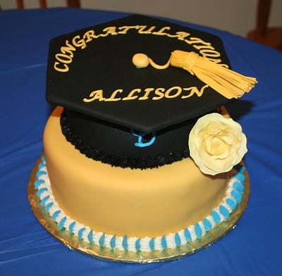 University of Delaware Graduation Cake - Hers - Cake by Laura Willey