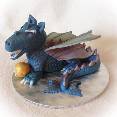 Dragon Cake Topper - Cake by Monika Klaudusz