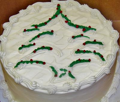 buttercream contemporary christmas tree cake - Cake by Nancys Fancys Cakes & Catering (Nancy Goolsby)