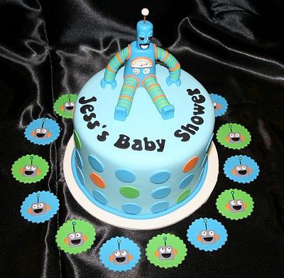 Robot Baby Shower Cake - Cake by Michelle Amore Cakes