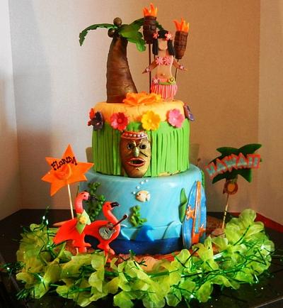 Florida-Hawaiian Experience - Cake by Fun Fiesta Cakes  