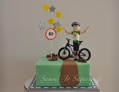 Cyclist's Birthday Cake - Cake by Sammi-Jo Sweet Creations