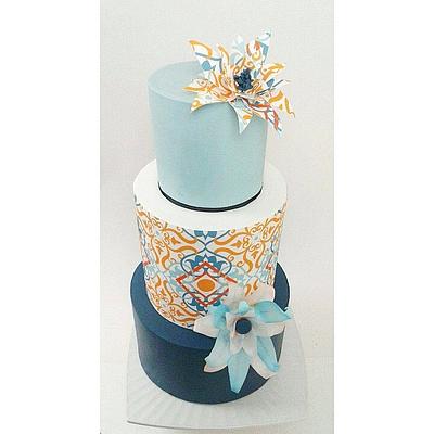 wafer paper wedding cake - Cake by FatmaOzmenMetinel