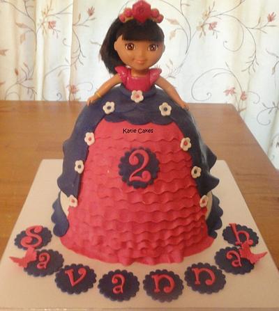 Dora Doll and Cupcakes - Cake by Katie Cortes