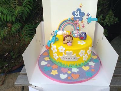 Dora and Boots - Cake by Sweet Lakes Cakes