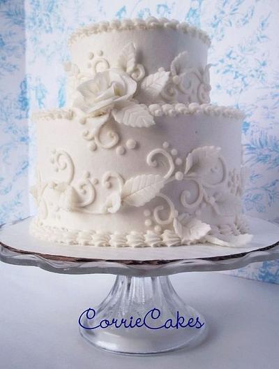 white anniversary - Cake by Corrie