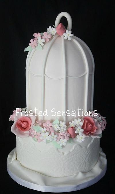 Birdcage wedding cake - Cake by Virginia