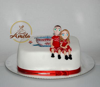 liverpool couple cake - Cake by Torte Amela