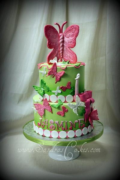 Magical Butterflies - Cake by Sandrascakes