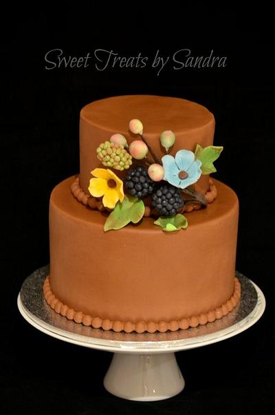 Berries and Blossoms - Cake by Sandra