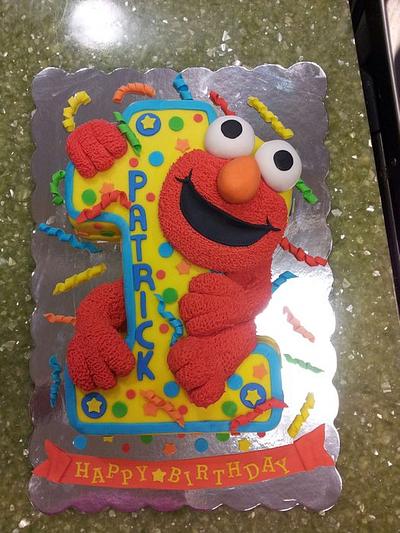elmo cake  - Cake by kate clemente