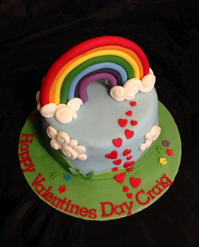 Rainbow Cake - Cake by Caron Eveleigh