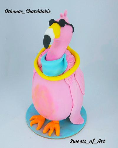 Flamingo Easter Egg - Cake by Othonas Chatzidakis 
