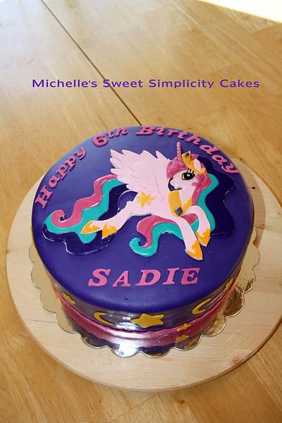 My Little Pony Princess Celestia Cake - Cake by Michelle