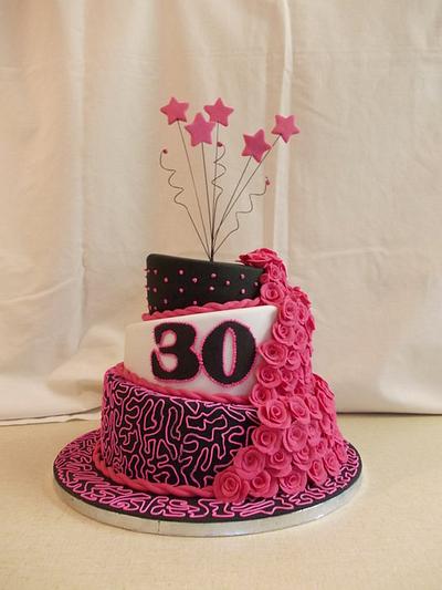 Topsy Turvy Birthday cake - Cake by David Mason