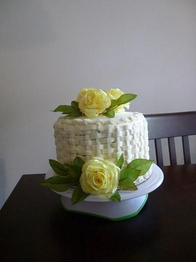 Basket weave cake - Cake by Alicia Morrell