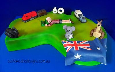 Australia Cake - Cake by Custom Cake Designs