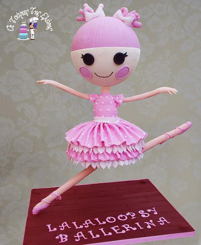 Lalaloopsy Ballerina (Gravity cake) - Cake by Moustoula Eleni (Alchemists of cakes)