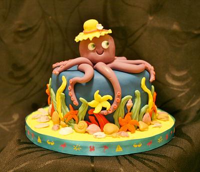 Happy Octopus - Cake by Judy