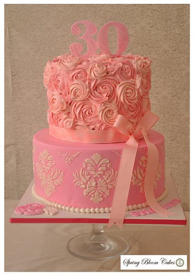 Rosette Cake - Cake by Spring Bloom Cakes