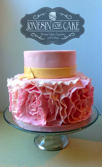 Ruffle rose cake - Cake by Jonesin' for Cake
