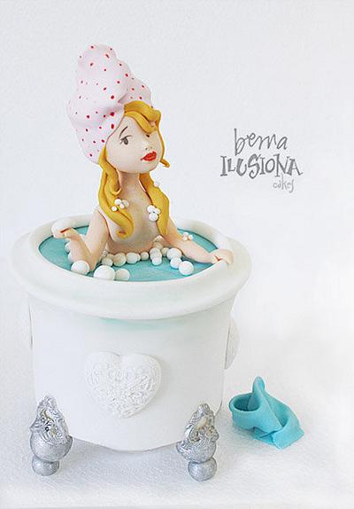 El baño  - Cake by Berna García / Ilusiona Cakes