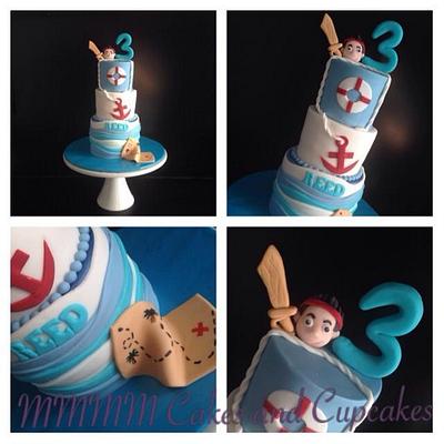 Sailor/Jack Pirate cake - Cake by Mmmm cakes and cupcakes