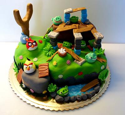 Angry Birds - Cake by EvelynsCake