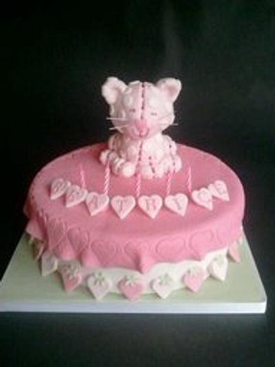 Strawberry Shortcake' Cat Custard - Cake by Tracey