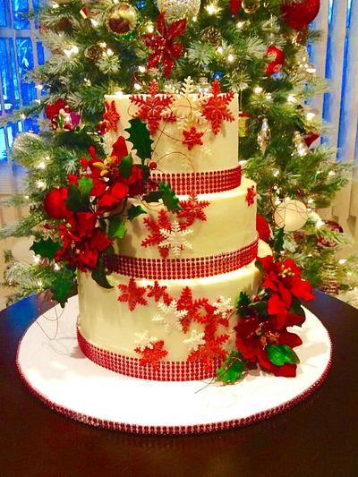 Christmas Wedding - Cake by Colormehappy