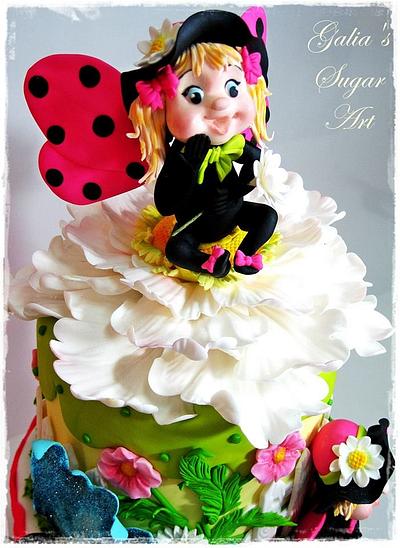  Pink ladybugs - Cake by Galya's Art 