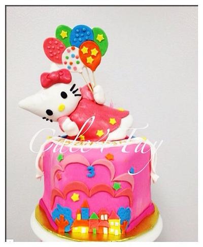 Floating Hello Kitty - Cake by Angel Chang