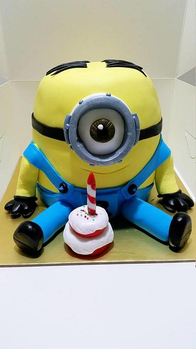 3D Minion Cake - Cake by Smileybaker