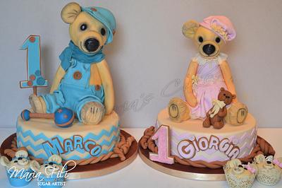 Vintage Teddy bear's - Cake by Marias-cakes