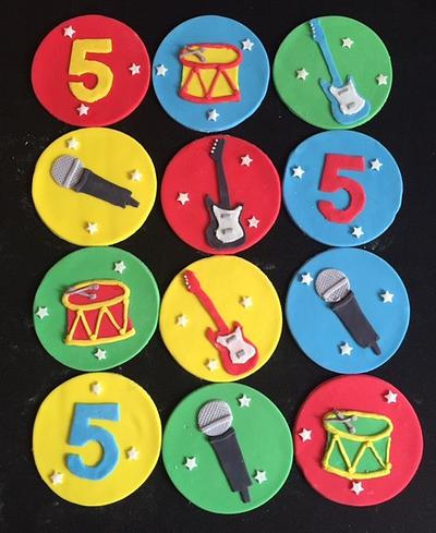 Music themed Cupcake toppers - Cake by Mel - Top This Cake