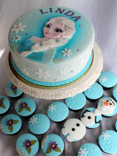 Frozen - handmade Elsa - Cake by Kateřina Lončáková
