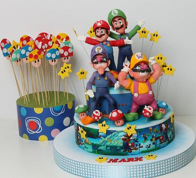 Mario si Luigi vs. Wario si Waluigi - Cake by Viorica Dinu