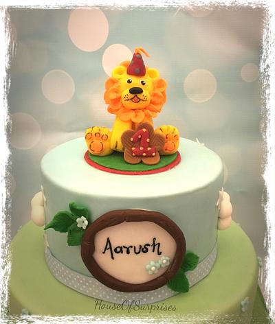 1st birthday jungle theme  - Cake by Shikha