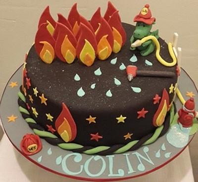 Fireman Themed Cake - Cake by CupCake Garage