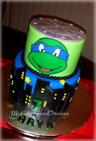 Teenage Mutant Ninja Turtles - Leonardo Cake  - Cake by My Cake Sweet Dreams