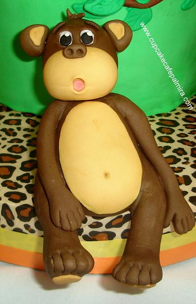 Monkey Topper Cake - Cake by Cupcake Cafe Palmira