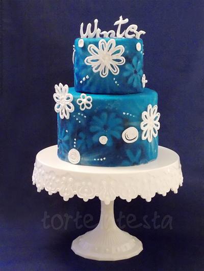 Blue winter - Cake by Torteintesta di Silvia Riboldi