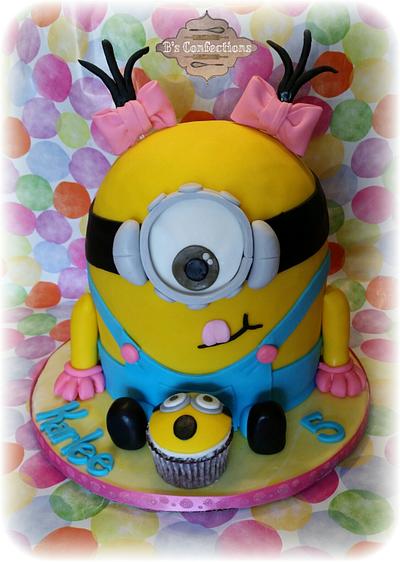 Girly minion - Cake by bconfections